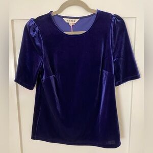 Boden Women's Purple Velvet Top -NWT